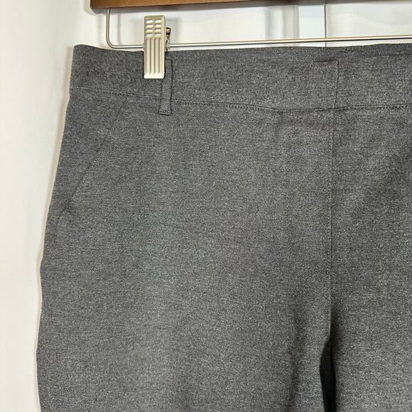 Quince Ultra-Stretch Ponte Straight Pants Gray L Inseam 30 Comfy Business Casual - Picture 2 of 9